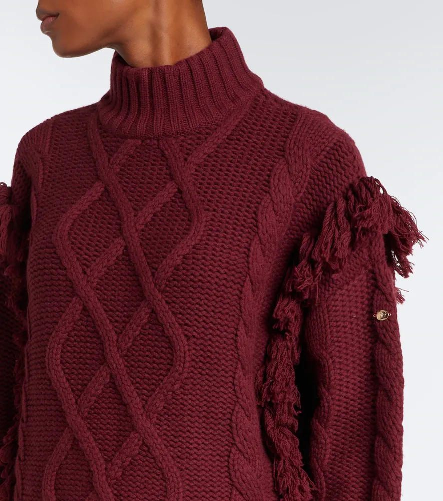 Goldbergh Brit cable-knit fringed wool sweater | Thumbnail 6 Goldbergh Brit cable-knit fringed wool sweater | Thumbnail 6