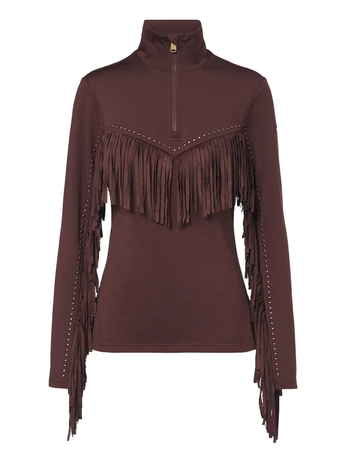 Goldbergh Whisper fringed studded ski top