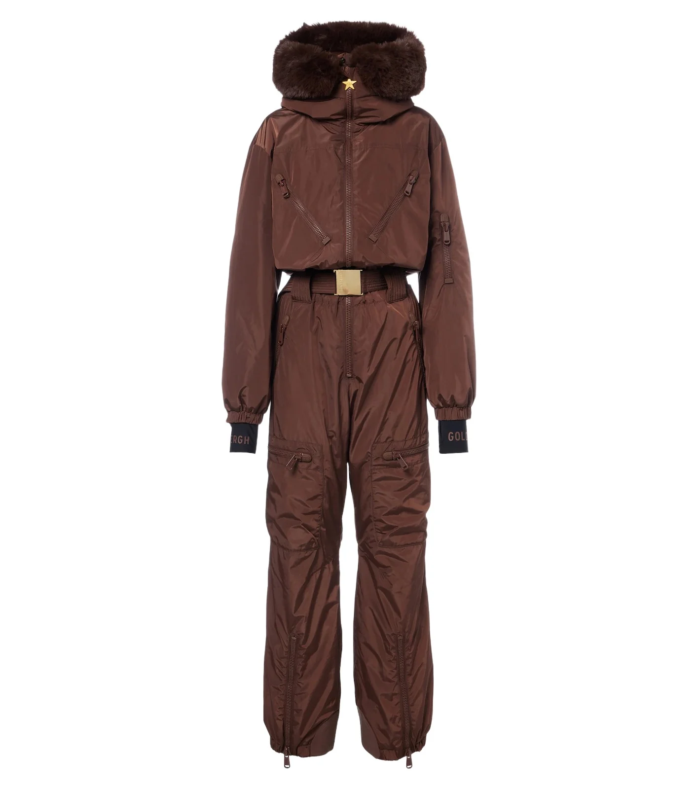 Quinn belted ski suit