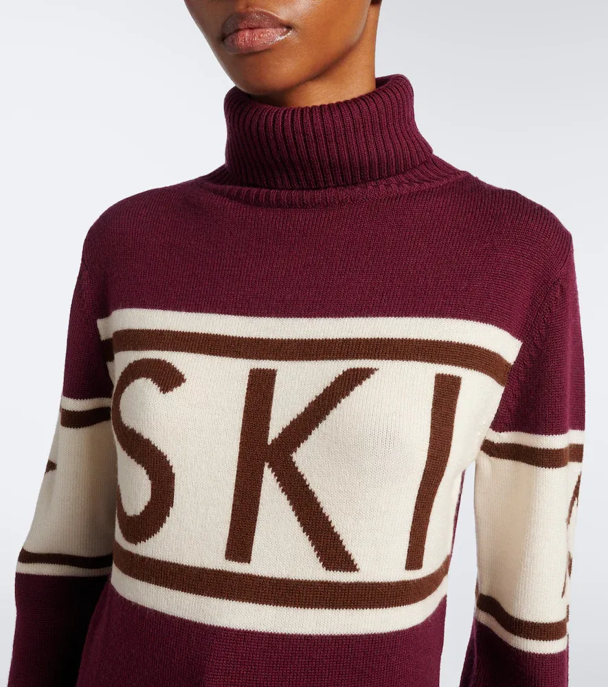 Perfect Moment Schild intarsia wool turtleneck sweater | Thumbnail 2 Perfect Moment Schild intarsia wool turtleneck sweater | Thumbnail 2