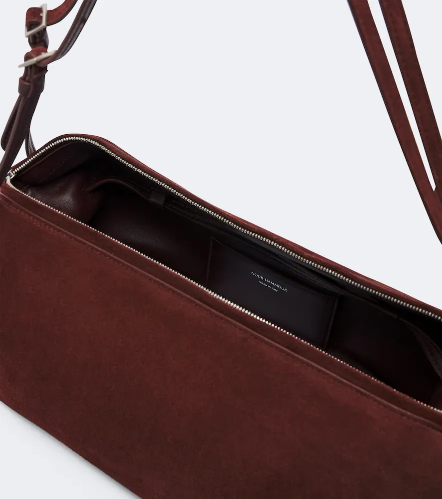 Nour Hammour Kenza suede shoulder bag | Thumbnail 3