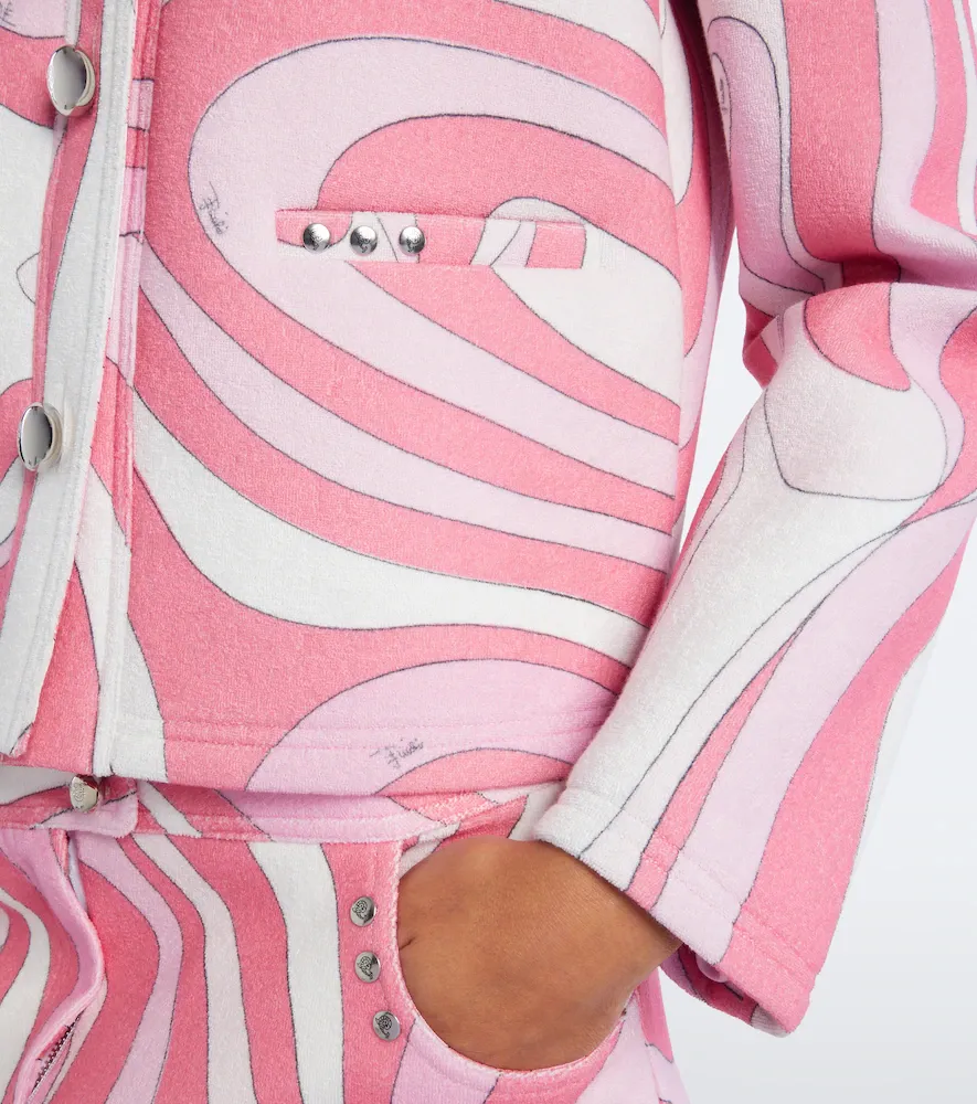 PUCCI Marmo cotton-blend terry jacket | Thumbnail 2