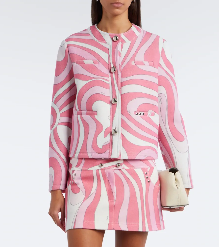 PUCCI Marmo cotton-blend terry jacket | Thumbnail 4