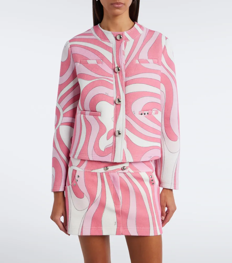 PUCCI Marmo cotton-blend terry jacket | Thumbnail 6