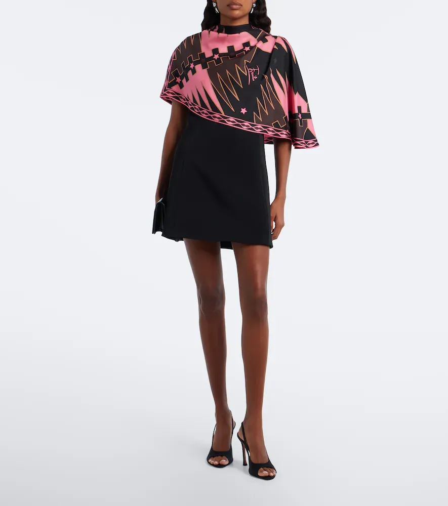 PUCCI Valdimontone caped cady minidress | Thumbnail 4 PUCCI Valdimontone caped cady minidress | Thumbnail 4