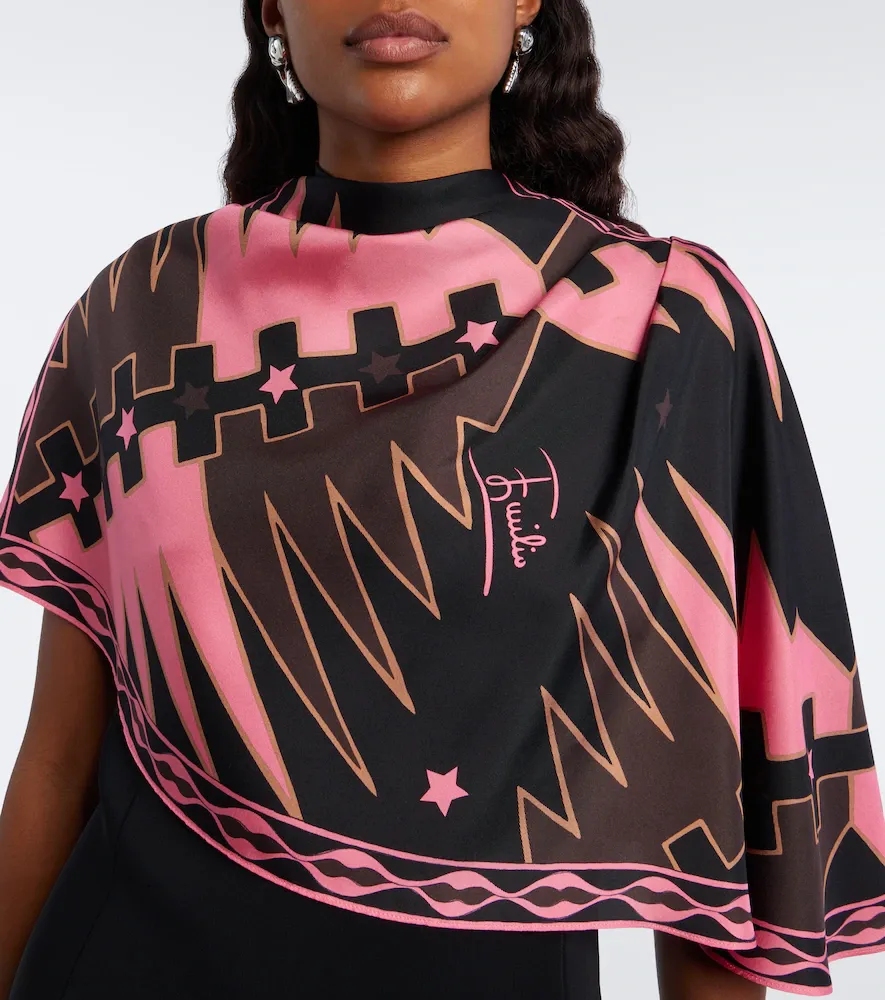 PUCCI Valdimontone caped cady minidress | Thumbnail 5 PUCCI Valdimontone caped cady minidress | Thumbnail 5