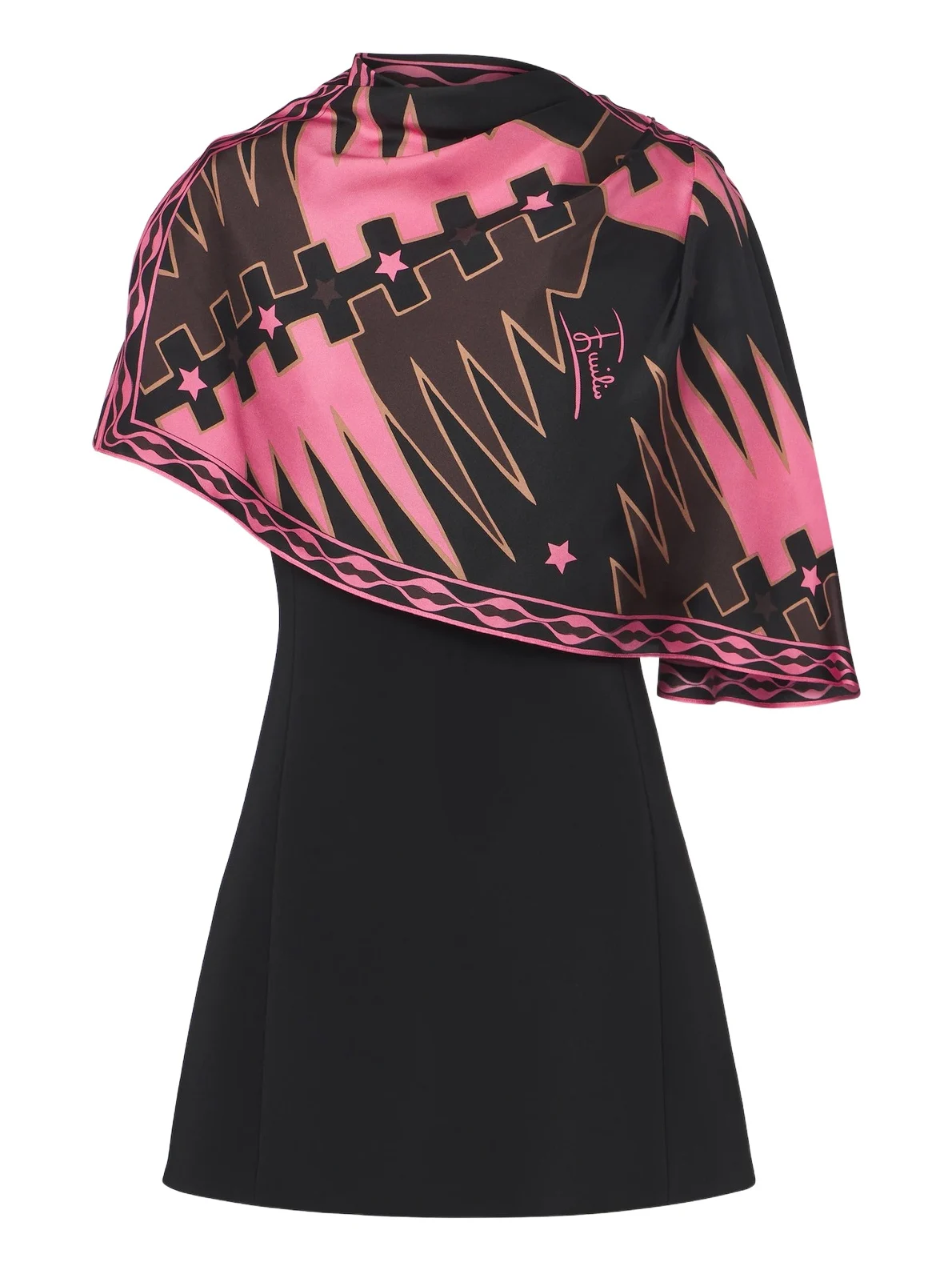 PUCCI Valdimontone caped cady minidress