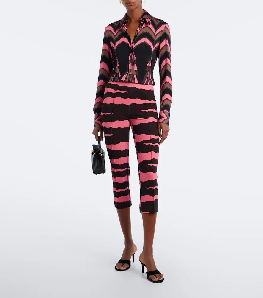 PUCCI Fiamme jersey capri pants | Thumbnail 4