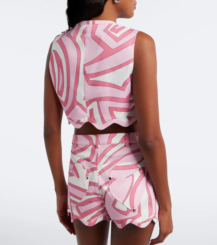 PUCCI Labirinto cotton-blend jersey crop top | Thumbnail 2 PUCCI Labirinto cotton-blend jersey crop top | Thumbnail 2