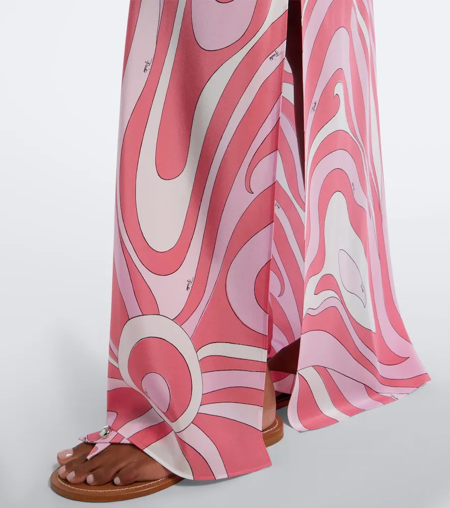 PUCCI Marmo silk crêpe de chine maxi dress | Thumbnail 3 PUCCI Marmo silk crêpe de chine maxi dress | Thumbnail 3
