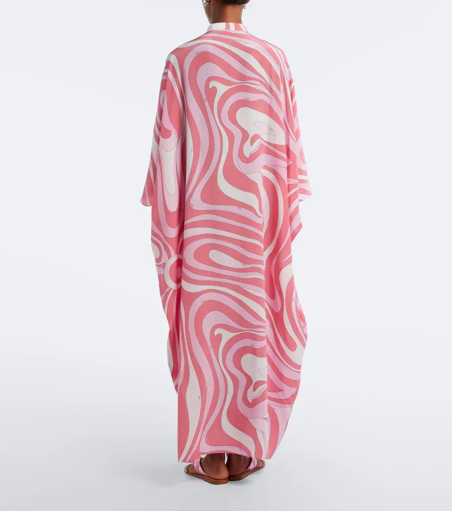 PUCCI Marmo silk twill kaftan | Thumbnail 2 PUCCI Marmo silk twill kaftan | Thumbnail 2