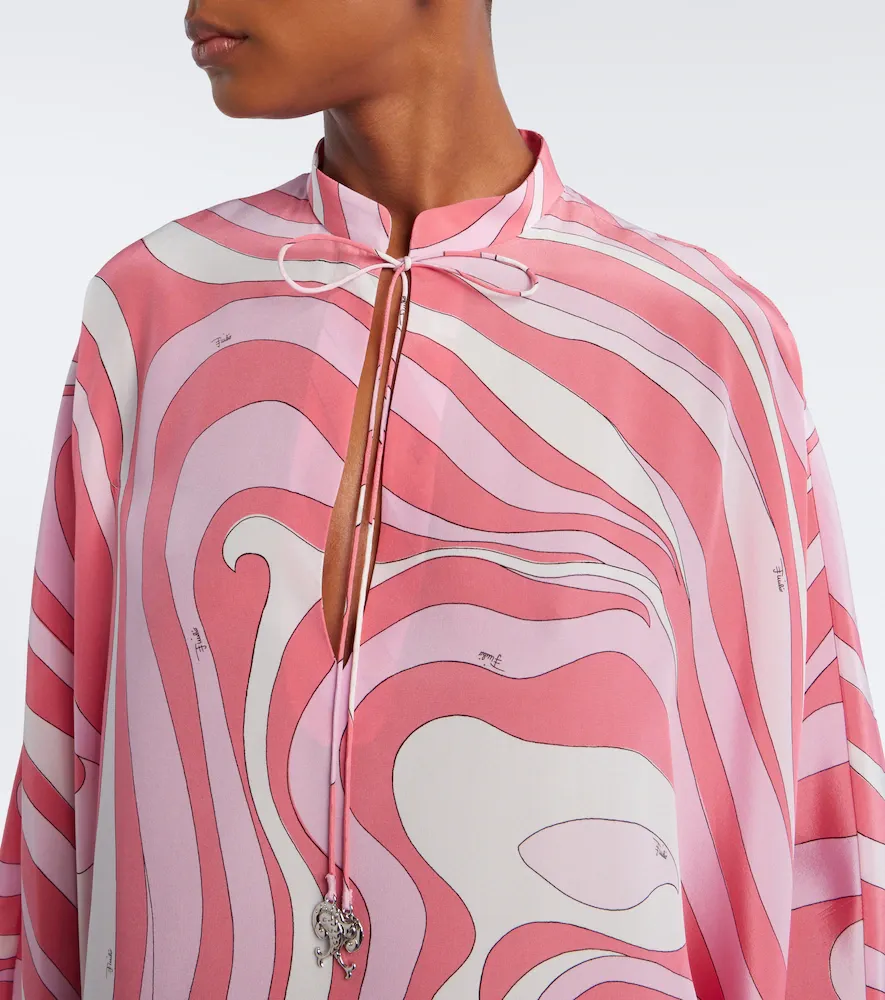 PUCCI Marmo silk twill kaftan | Thumbnail 5 PUCCI Marmo silk twill kaftan | Thumbnail 5