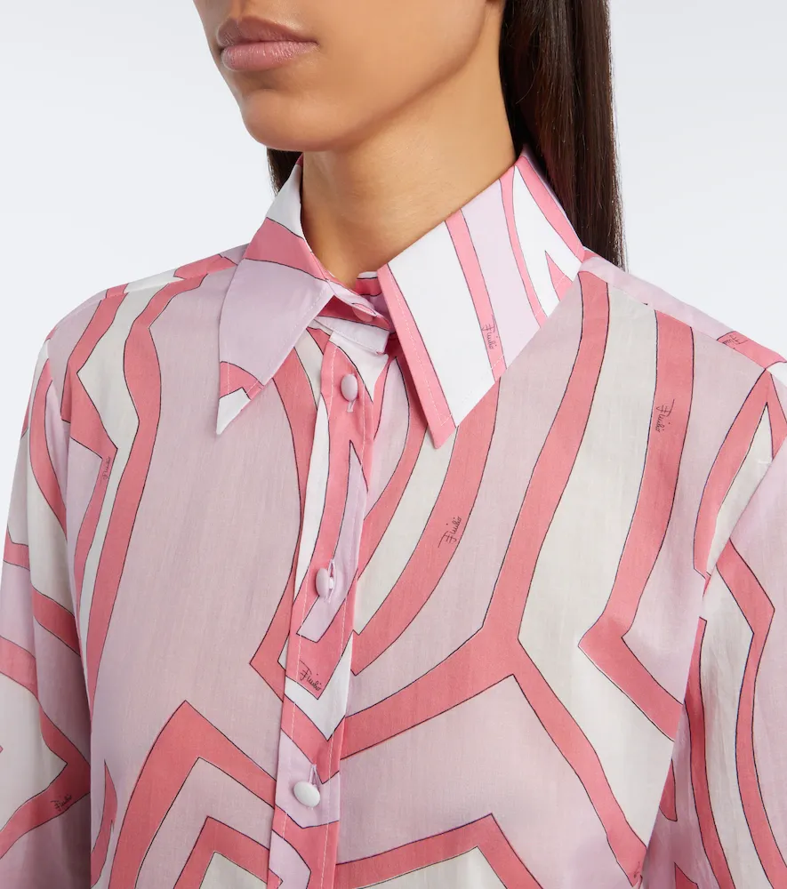PUCCI Labirinto cotton muslin shirt | Thumbnail 3