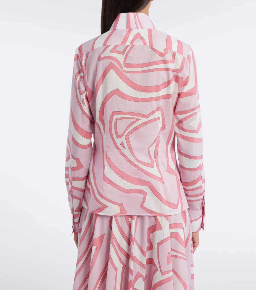 PUCCI Labirinto cotton muslin shirt | Thumbnail 5