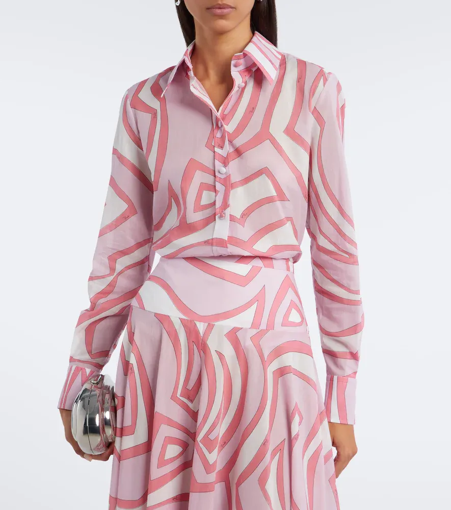 PUCCI Labirinto cotton muslin shirt | Thumbnail 6