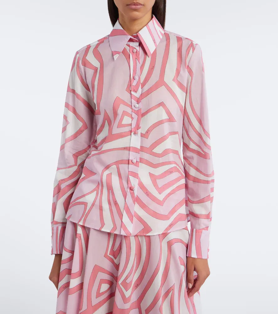 PUCCI Labirinto cotton muslin shirt | Thumbnail 7