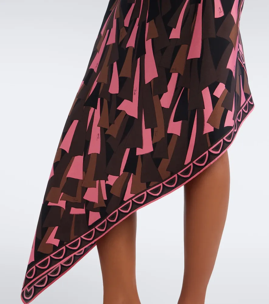 PUCCI Baiadera halterneck silk twill midi dress | Thumbnail 2 PUCCI Baiadera halterneck silk twill midi dress | Thumbnail 2