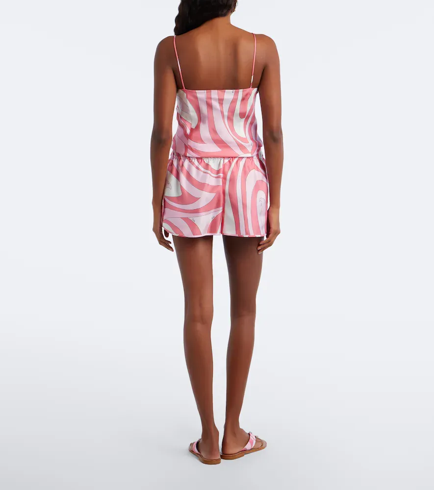 PUCCI Marmo silk twill shorts | Thumbnail 2 PUCCI Marmo silk twill shorts | Thumbnail 2