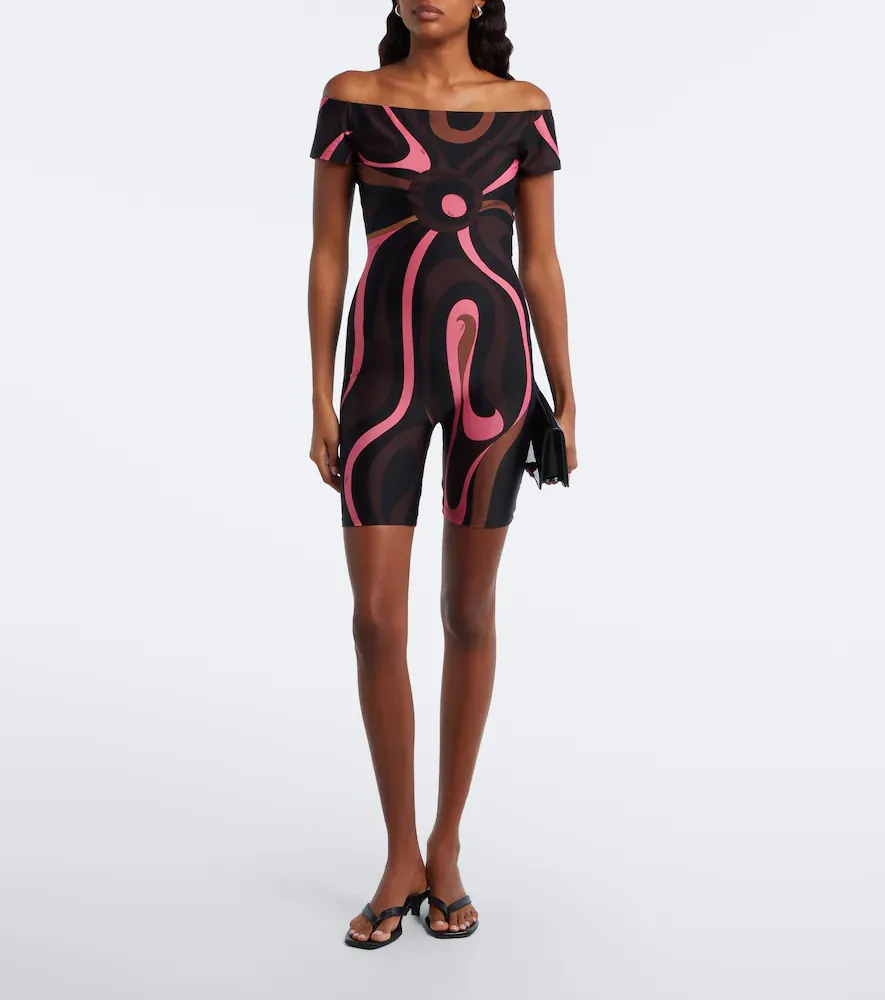 PUCCI Marmo off-shoulder jersey catsuit | Thumbnail 2 PUCCI Marmo off-shoulder jersey catsuit | Thumbnail 2