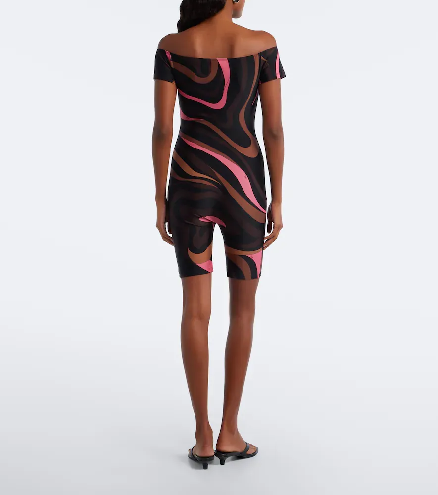 PUCCI Marmo off-shoulder jersey catsuit | Thumbnail 3 PUCCI Marmo off-shoulder jersey catsuit | Thumbnail 3