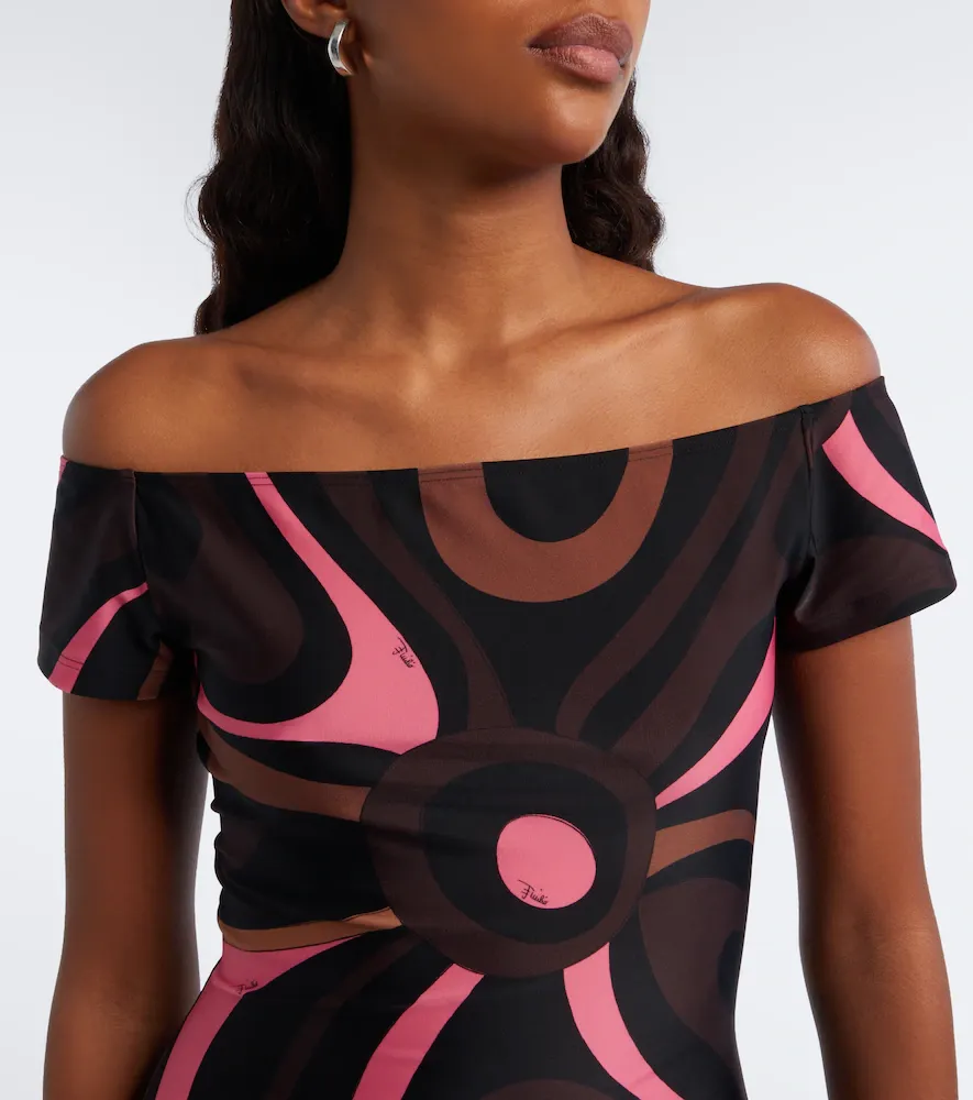 PUCCI Marmo off-shoulder jersey catsuit | Thumbnail 4 PUCCI Marmo off-shoulder jersey catsuit | Thumbnail 4