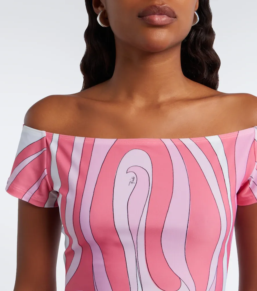 PUCCI Marmo off-shoulder jersey catsuit | Thumbnail 2 PUCCI Marmo off-shoulder jersey catsuit | Thumbnail 2