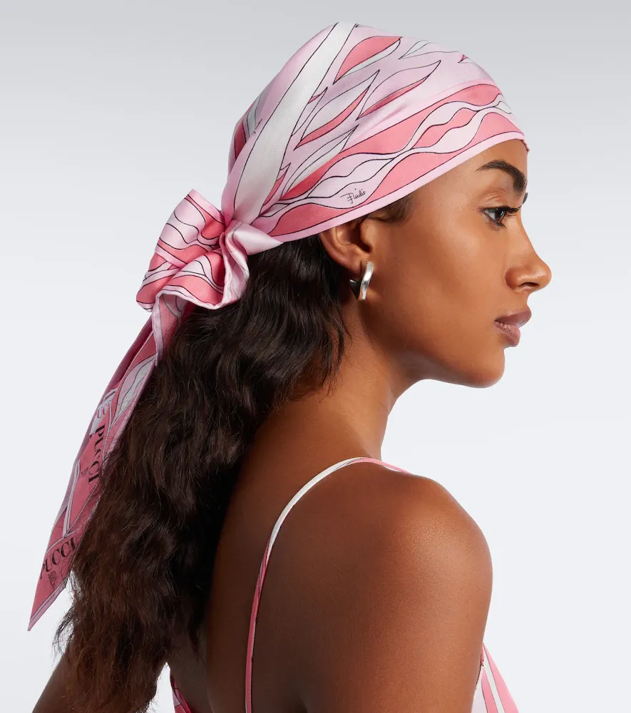 PUCCI Dune silk twill head wrap | Thumbnail 4 PUCCI Dune silk twill head wrap | Thumbnail 4