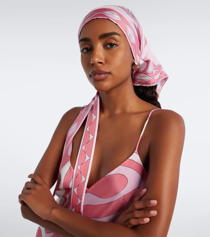 PUCCI Dune silk twill head wrap | Thumbnail 5 PUCCI Dune silk twill head wrap | Thumbnail 5