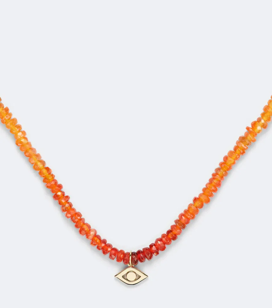 Sydney Evan Pure Protective Eye Medium 14kt gold beaded necklace with opals | Thumbnail 2 Sydney Evan Pure Protective Eye Medium 14kt gold beaded necklace with opals | Thumbnail 2
