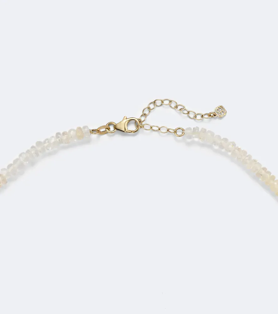 Sydney Evan Pure Protective Eye Medium 14kt gold beaded necklace with opals | Thumbnail 3 Sydney Evan Pure Protective Eye Medium 14kt gold beaded necklace with opals | Thumbnail 3