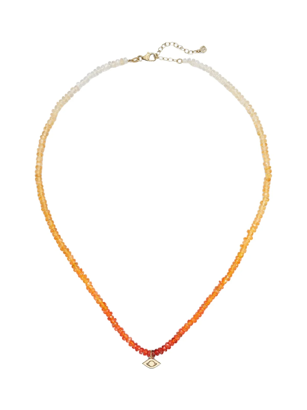 Sydney Evan Pure Protective Eye Medium 14kt gold beaded necklace with opals