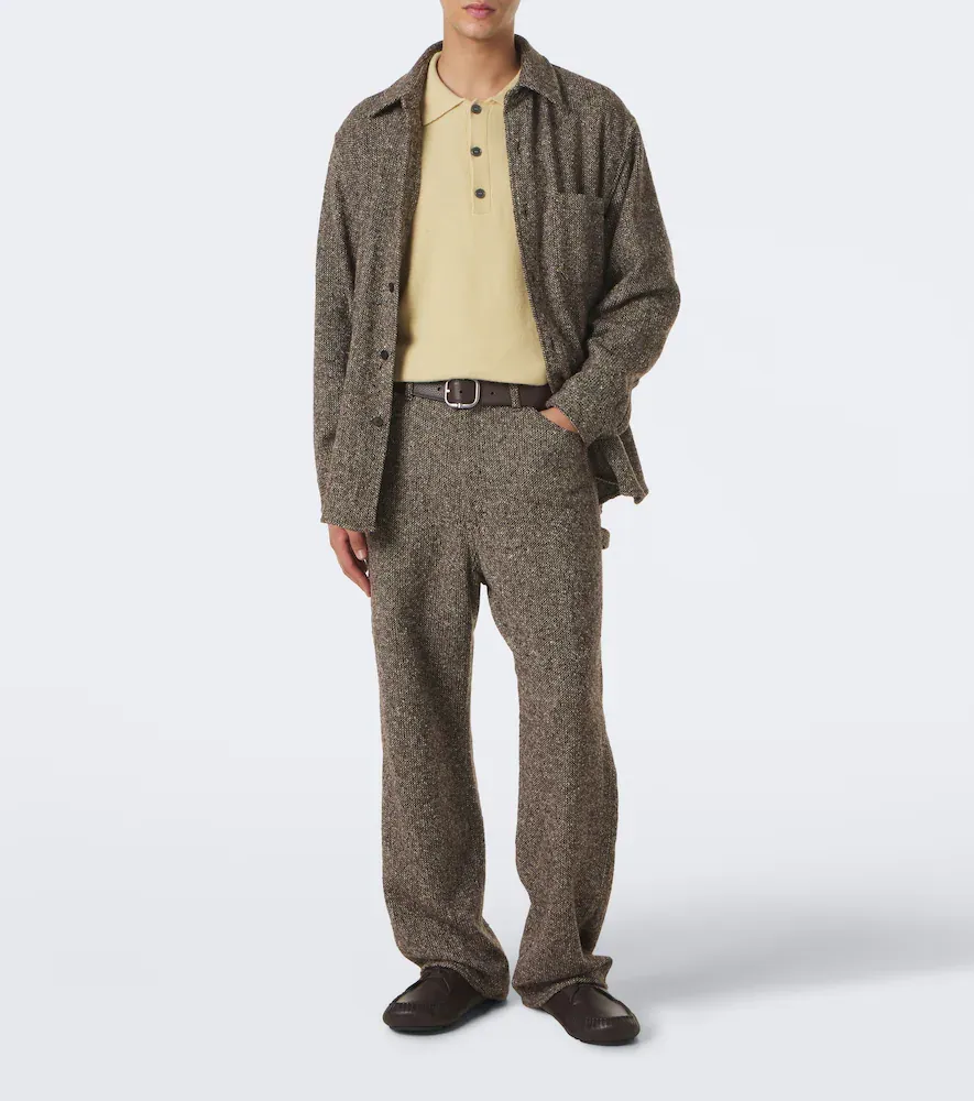 Auralee Wool tweed wide-leg pants | Thumbnail 3