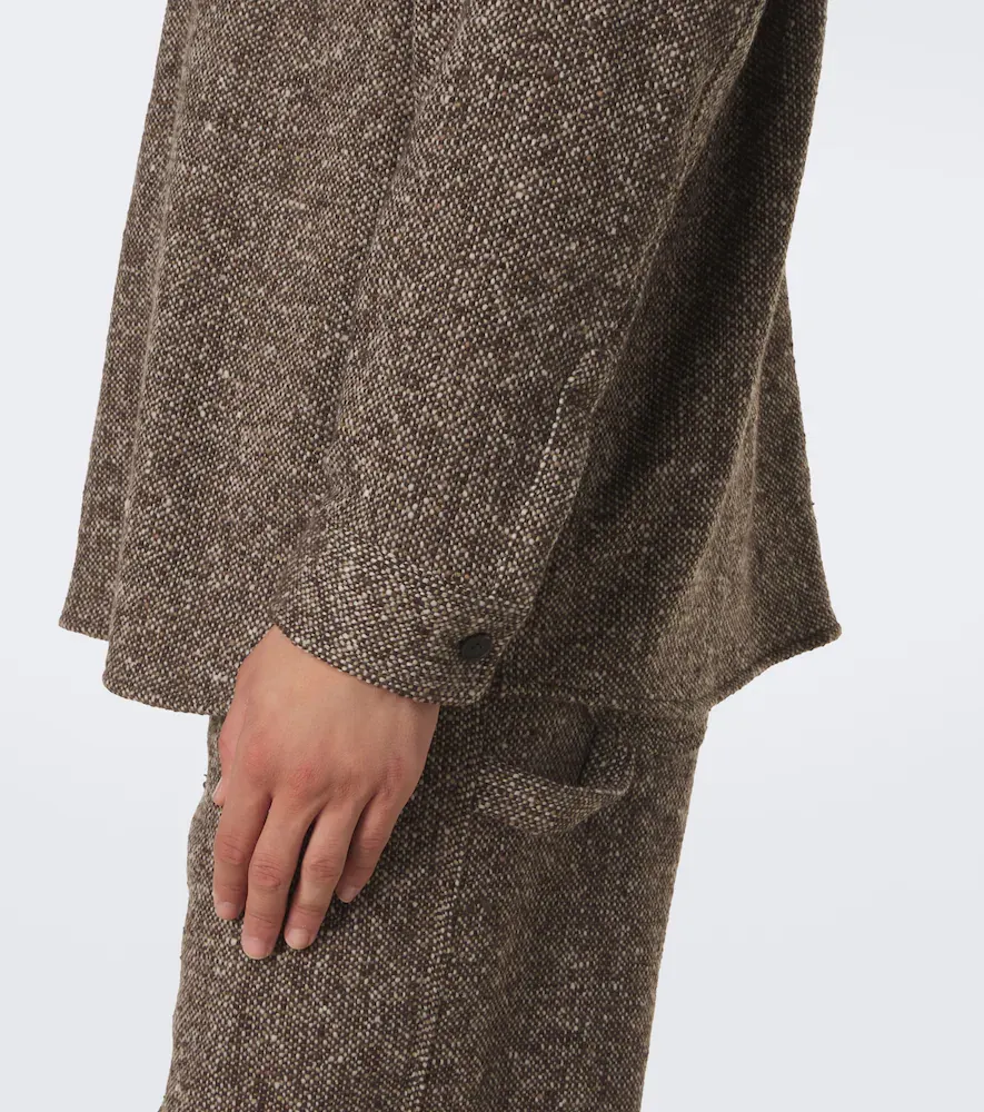 Auralee Wool tweed overshirt | Thumbnail 2 Auralee Wool tweed overshirt | Thumbnail 2