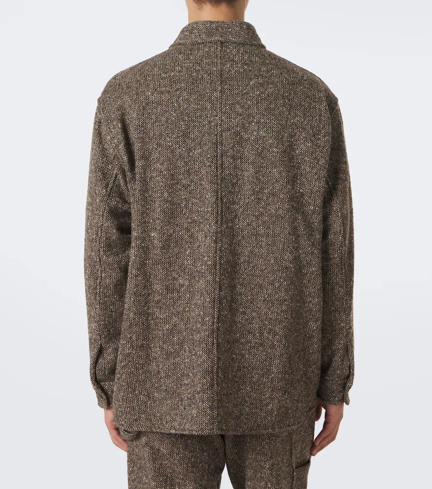 Auralee Wool tweed overshirt | Thumbnail 3 Auralee Wool tweed overshirt | Thumbnail 3