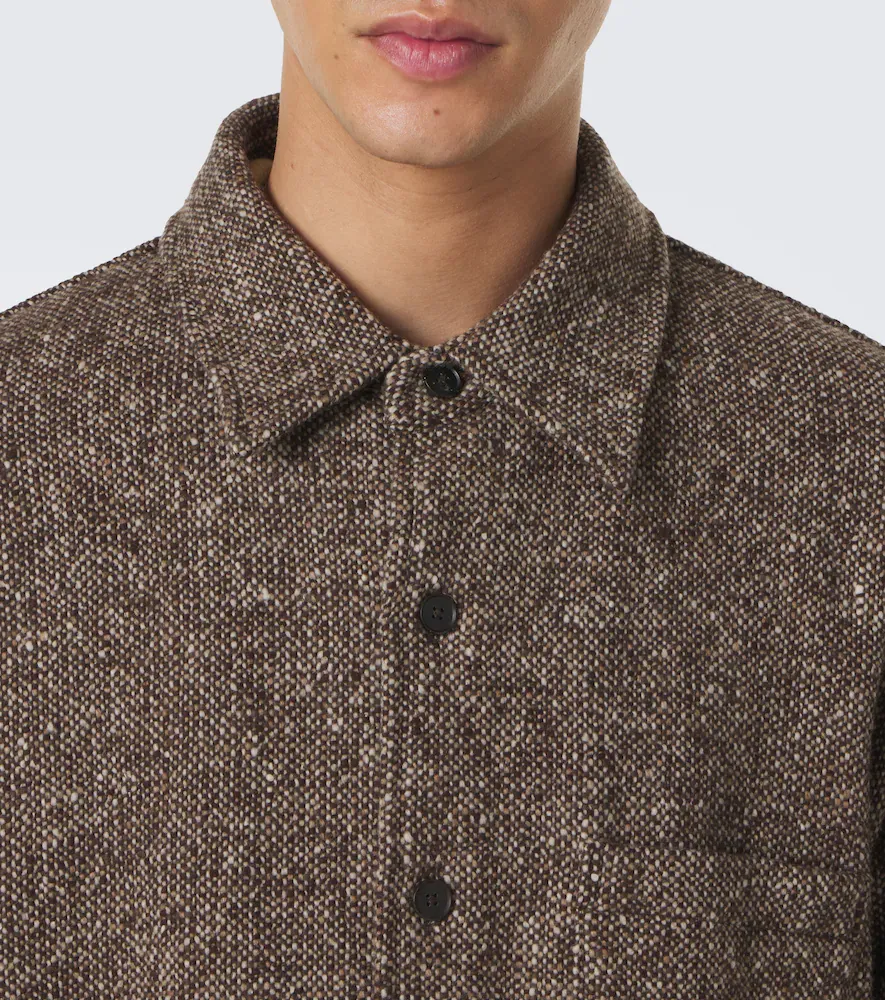Auralee Wool tweed overshirt | Thumbnail 5 Auralee Wool tweed overshirt | Thumbnail 5