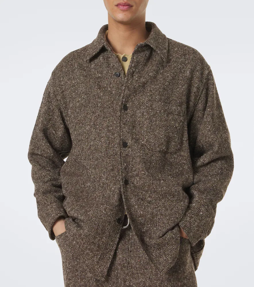 Auralee Wool tweed overshirt | Thumbnail 6 Auralee Wool tweed overshirt | Thumbnail 6