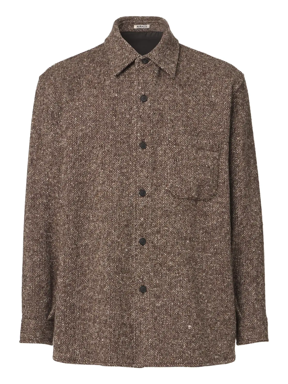 Auralee Wool tweed overshirt