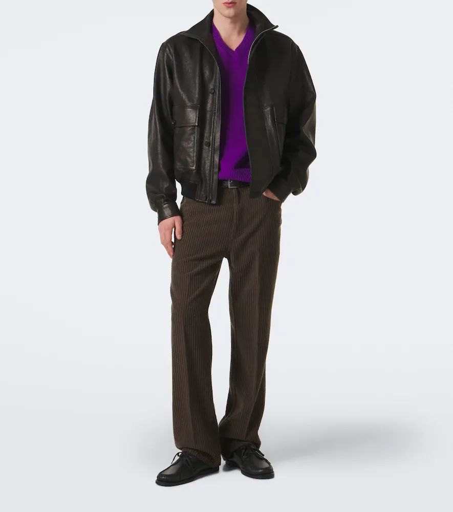 Auralee Wool and cashmere corduroy straight pants | Thumbnail 5 Auralee Wool and cashmere corduroy straight pants | Thumbnail 5