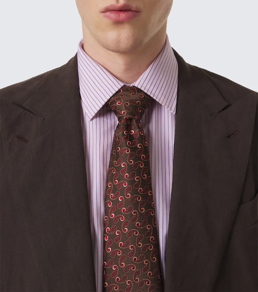Charvet Paisley silk jacquard tie | Thumbnail 3 Charvet Paisley silk jacquard tie | Thumbnail 3