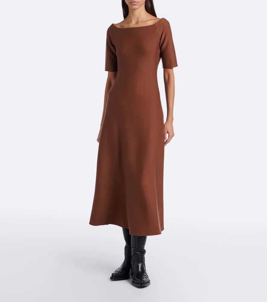 Gabriela Hearst Vivia wool, silk, and cashmere midi dress | Thumbnail 5 Gabriela Hearst Vivia wool, silk, and cashmere midi dress | Thumbnail 5