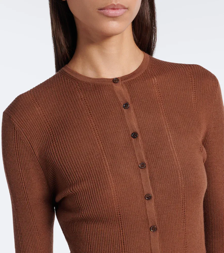 Gabriela Hearst Olea pointelle wool Henley shirt | Thumbnail 5 Gabriela Hearst Olea pointelle wool Henley shirt | Thumbnail 5