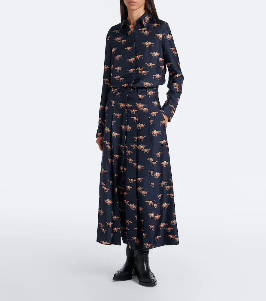 Gabriela Hearst Cruz printed silk twill shirt | Thumbnail 2 Gabriela Hearst Cruz printed silk twill shirt | Thumbnail 2