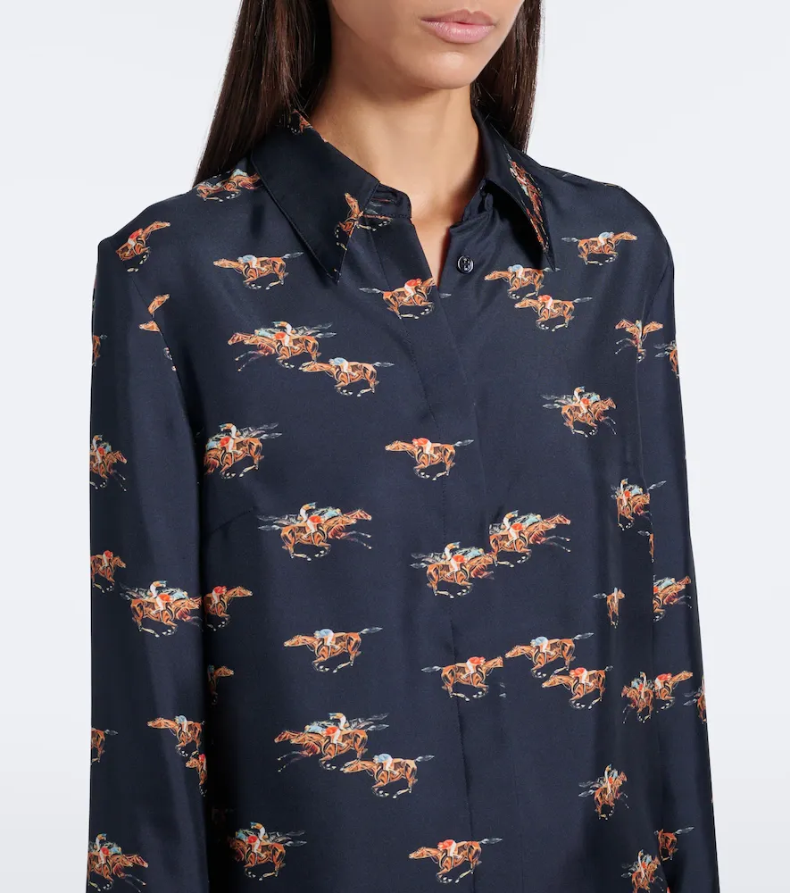 Gabriela Hearst Cruz printed silk twill shirt | Thumbnail 3 Gabriela Hearst Cruz printed silk twill shirt | Thumbnail 3