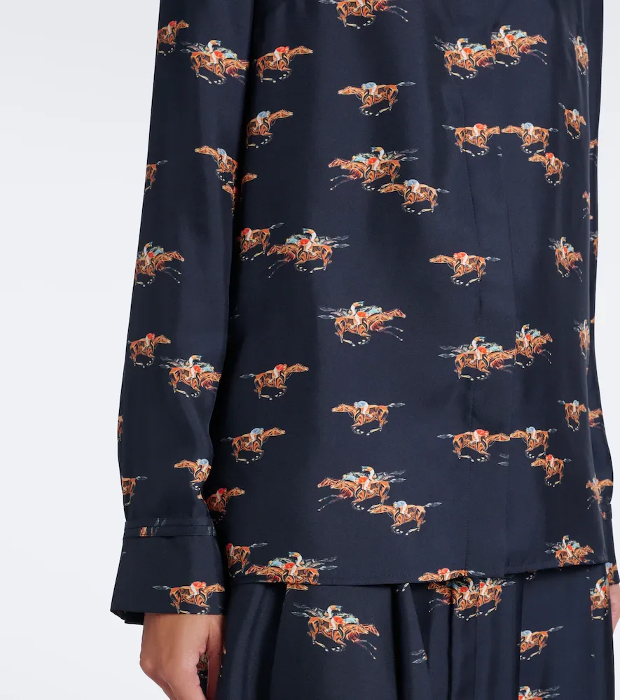 Gabriela Hearst Cruz printed silk twill shirt | Thumbnail 5 Gabriela Hearst Cruz printed silk twill shirt | Thumbnail 5