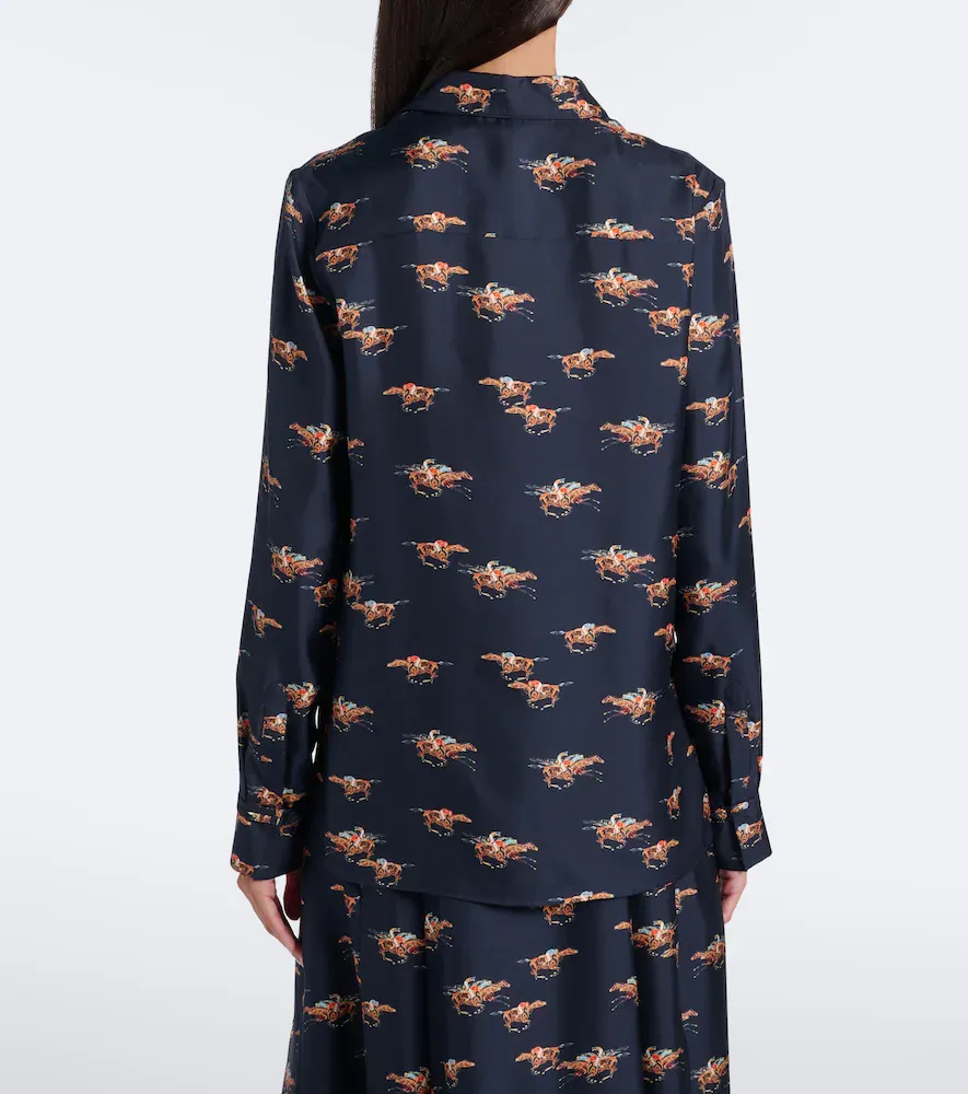 Gabriela Hearst Cruz printed silk twill shirt | Thumbnail 6 Gabriela Hearst Cruz printed silk twill shirt | Thumbnail 6