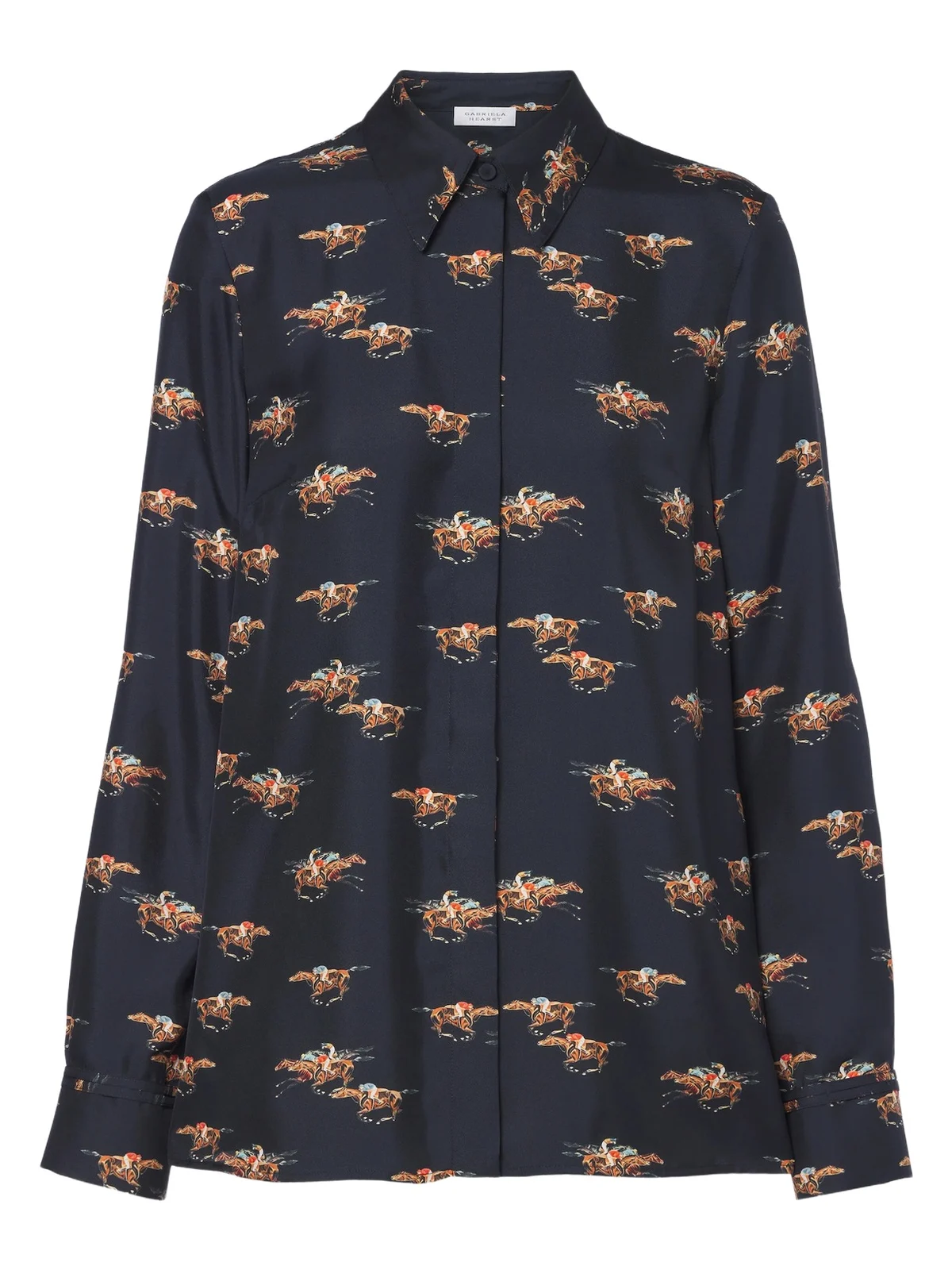 Gabriela Hearst Cruz printed silk twill shirt