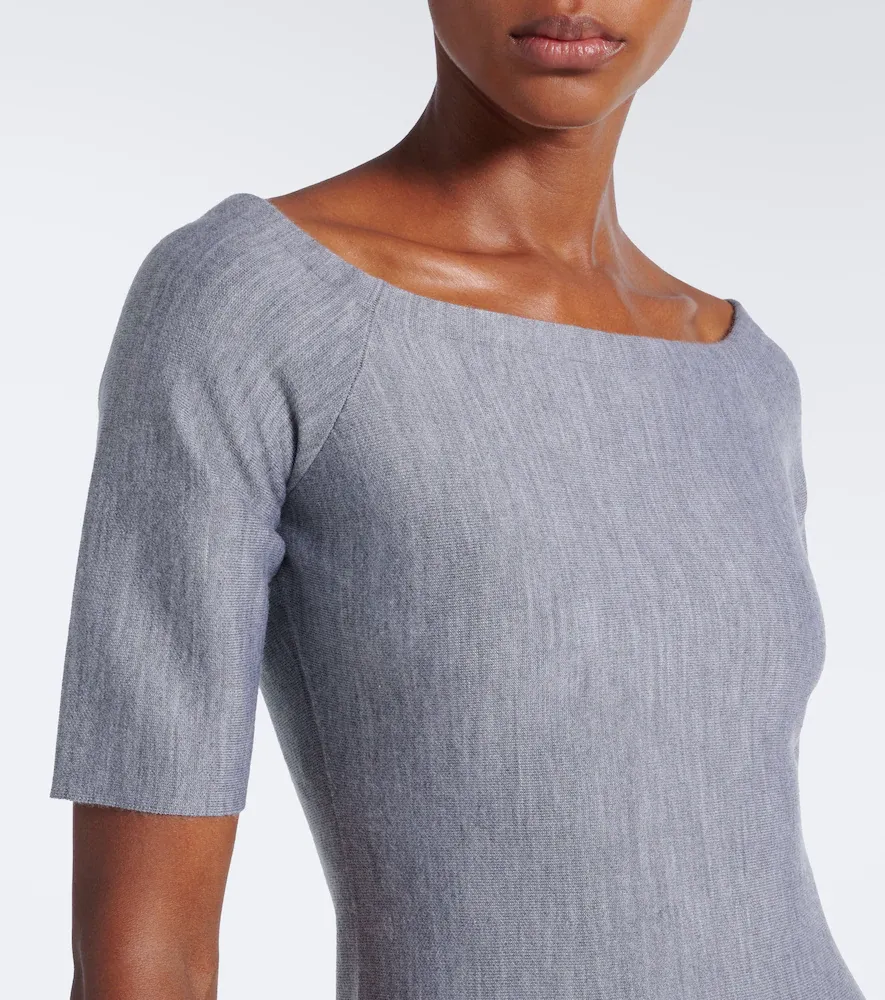 Gabriela Hearst Vivia wool, silk, and cashmere midi dress | Thumbnail 2 Gabriela Hearst Vivia wool, silk, and cashmere midi dress | Thumbnail 2