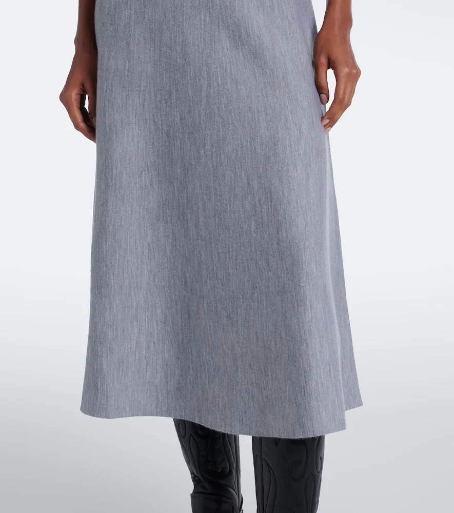 Gabriela Hearst Vivia wool, silk, and cashmere midi dress | Thumbnail 3 Gabriela Hearst Vivia wool, silk, and cashmere midi dress | Thumbnail 3