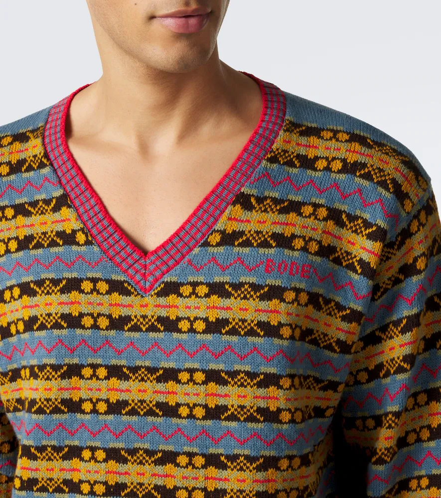 BODE Bracken Fair Isle cotton sweater | Thumbnail 6