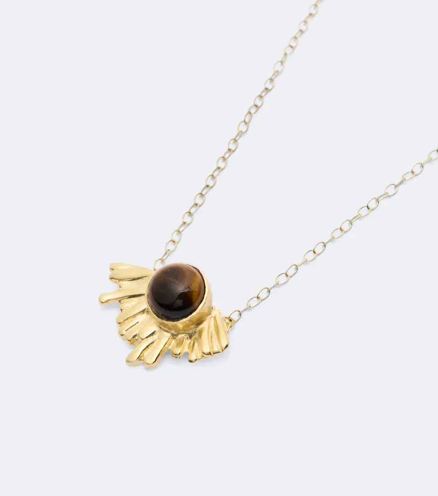 YSSO Crescent Sun embellished 24kt gold-plated necklace | Thumbnail 3 YSSO Crescent Sun embellished 24kt gold-plated necklace | Thumbnail 3
